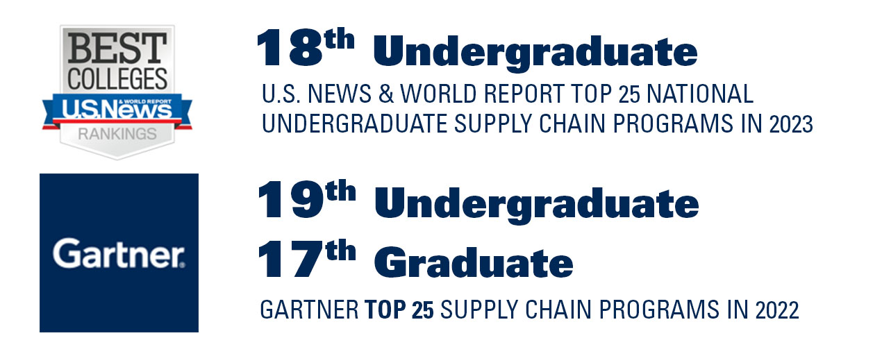 US News 16th ranked undergraduate supply chain program